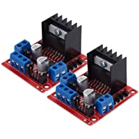PChero 2Packs L298N - Módulo Controlador de Unidad de Motor- Doble Puente H DC Stepper para Arduino Smart Car Robot